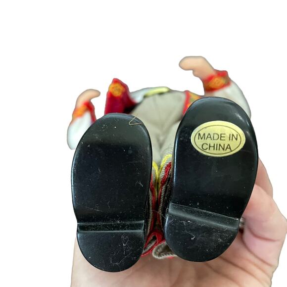 Mexican Santa Figure Piñata Sombrero Hanging Ornament Handcrafted RARE - Picture 9 of 16